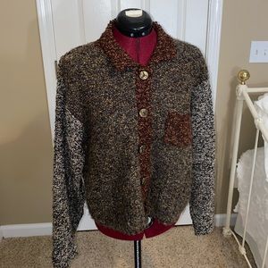 Y2K Tribecca Knitted Brown Cardigan